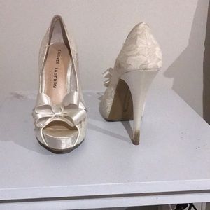 Chinese Laundry White Heels
